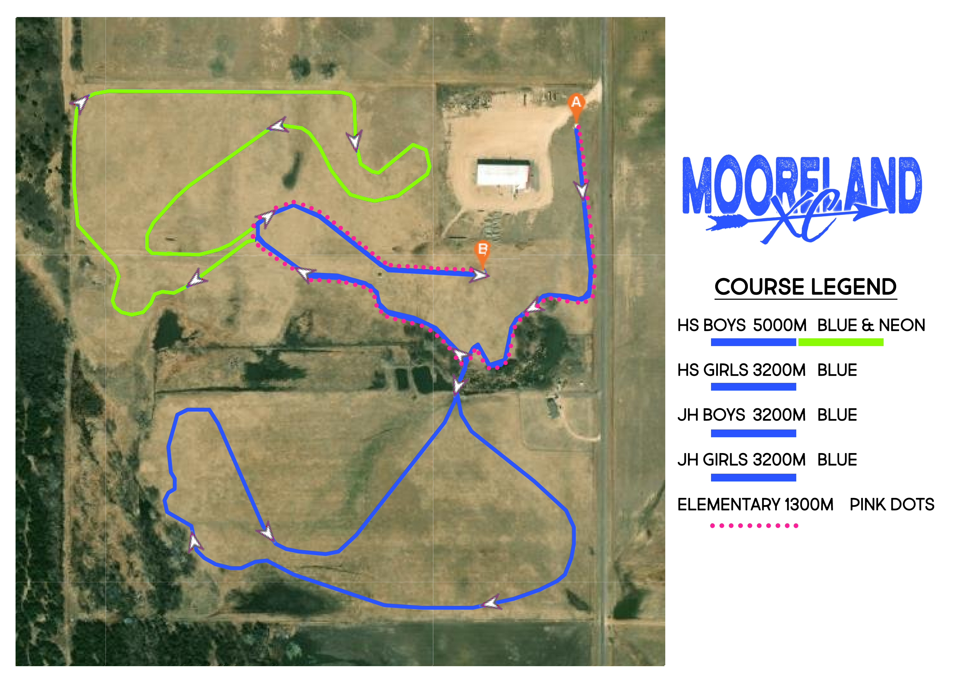 Mooreland XC Map